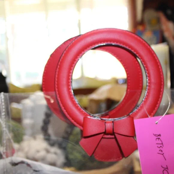 NWT Betsey Johnon Clear tote purse with polka dot pouch Retro /Pinup CUTE! Fun! - Picture 3 of 10